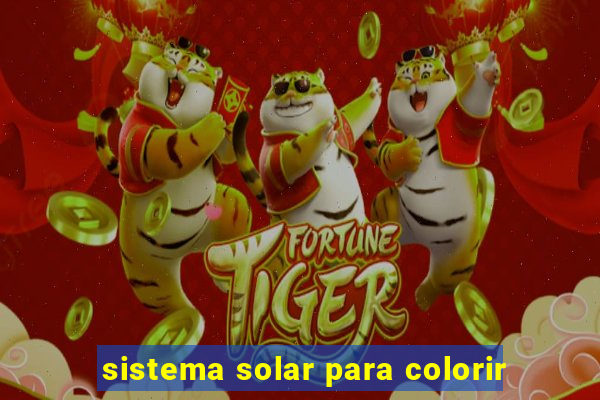 sistema solar para colorir